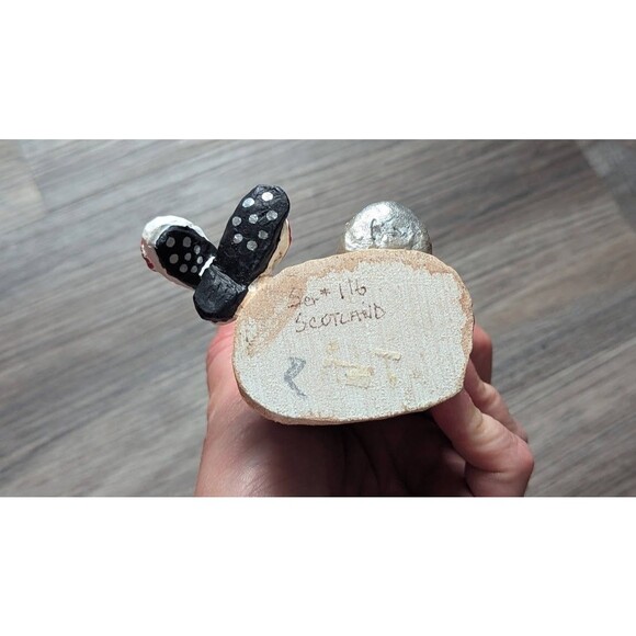 MacDonald Claus 1997 Carved Wood Scottish Golfer Figurine Scotland Signed Artist - Picture 7 of 7